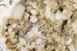 Keokuk Quartz Geode with Calcite Crystals - Iowa #215042-2
